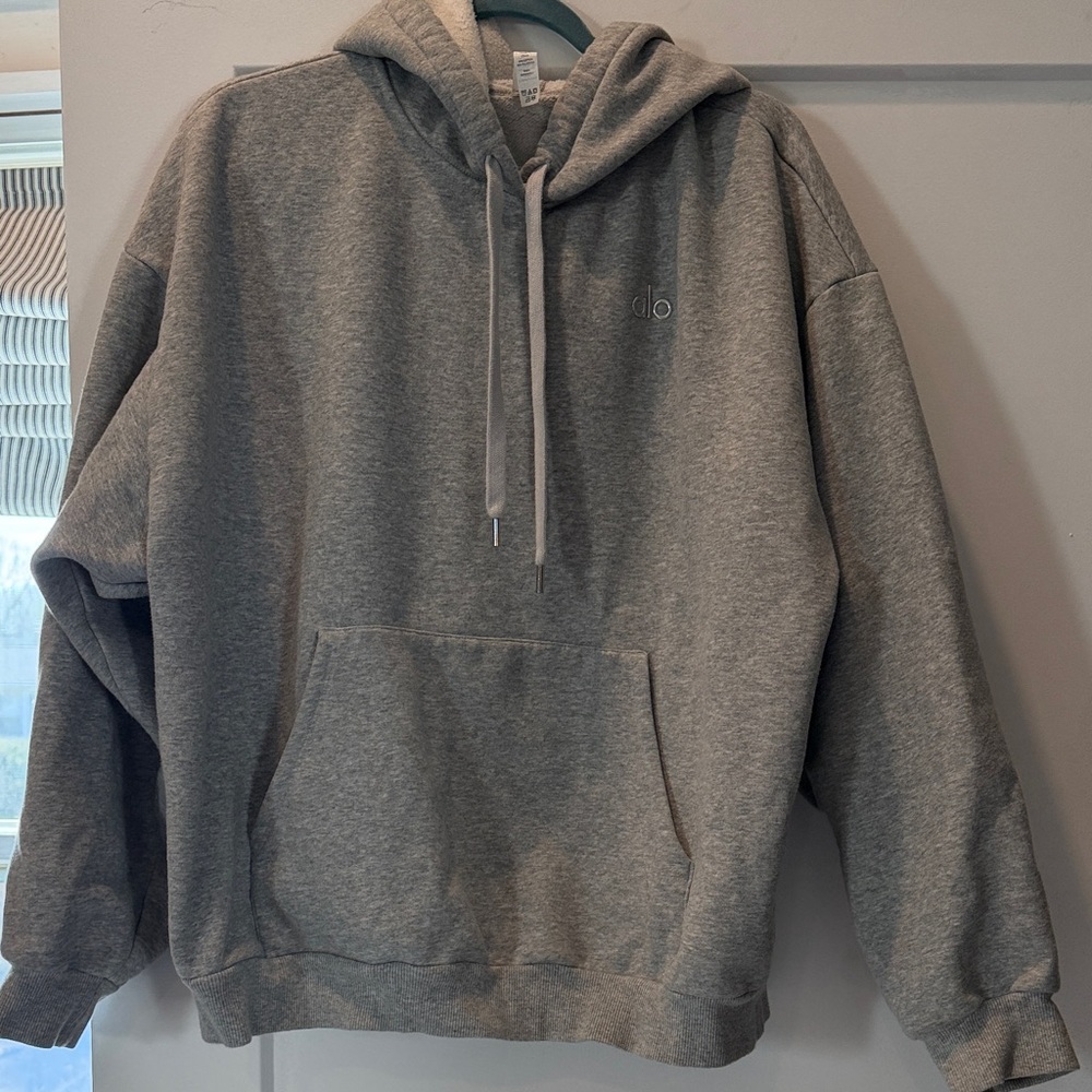ALO Yoga Gray Pullover Hoodie